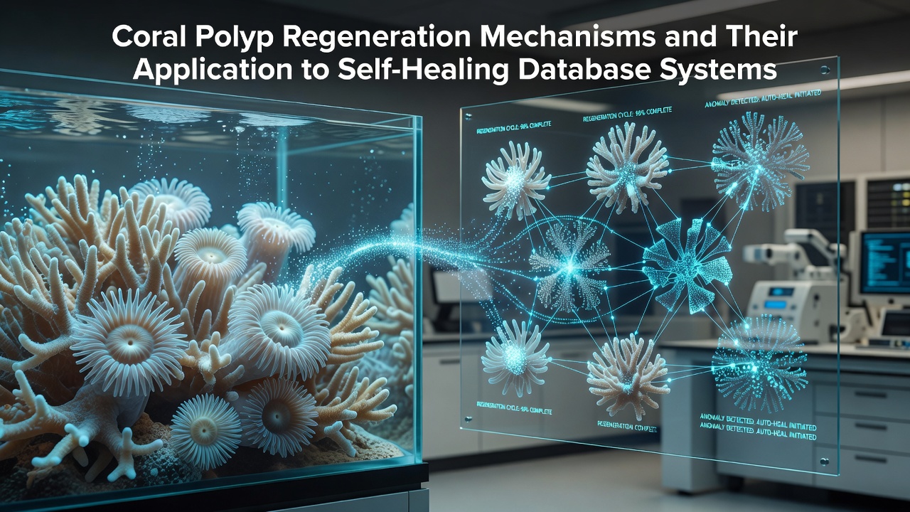 Coral Polyp Regeneration Mechanisms and Their Application to Self-Healing Database Systems